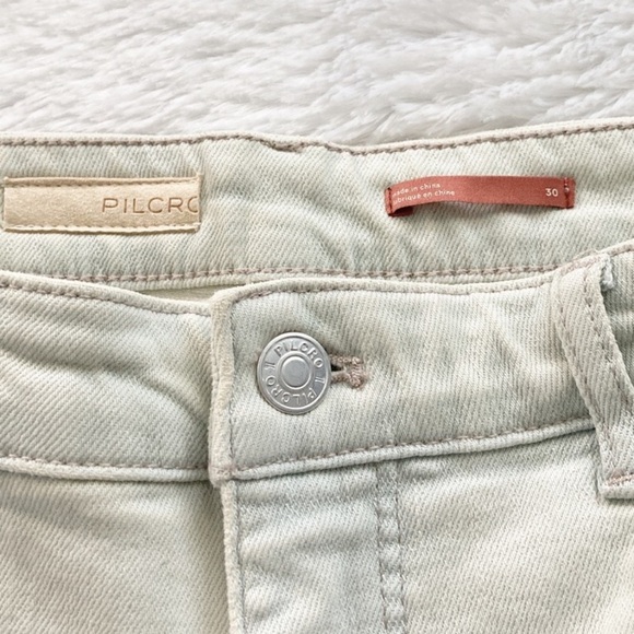 New With Tags Anthropologie Pilcro Light Bleach Wash Flare Jeans, Size 30 - Picture 11 of 13